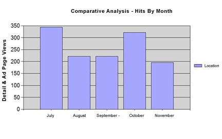 CoStar Advertising - Hits by Month