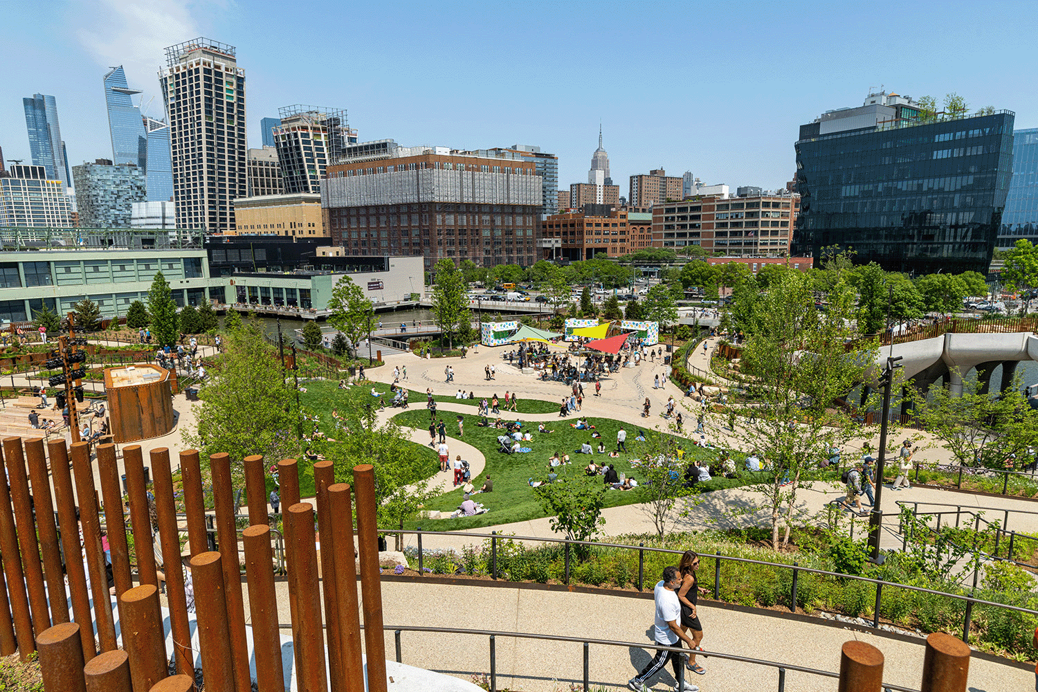 Little Island, the $260 million public park and art space in New York, opened Friday. (James Hooker/CoStar)