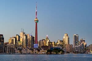 View of CN Tower and the downtown Toronto skyline. (Olivier Gariépy/CoStar)