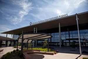 Western Sydney International Airport&nbsp;is Australia's first new overseas aviation hub in more than half a century and it expects to become Sydney's primary airport by 2060. Photographer: Brent Lewin/Bloomberg via Getty Images (Bloomberg via Getty Images)