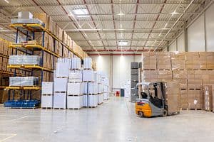 A large industrial warehouse. (Getty Images)