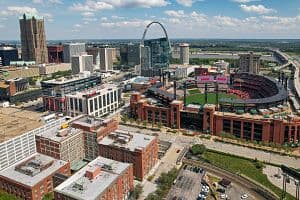 During the final week in June, St. Louis hotels grew occupancy by 22.2% to 71.6%. (Salil Rajan/CoStar)