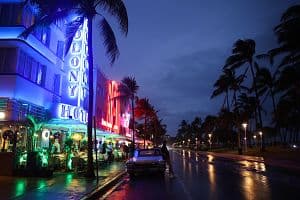 This upcoming year will see a continuation of international travel trends of the past year, with Southeast and Northeast markets fairing well. Pictured is a view of Ocean Drive in Miami Beach. (Getty Images)