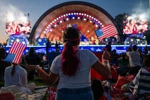 People attend a celebration marking Fourth of July in Boston, Massachusetts. (Getty Images)