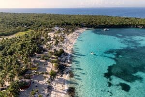 One of the busiest hotel construction markets in the Caribbean is the Dominican Republic, which has about 6,000 rooms currently in construction, according to CoStar data. Pictured is the Dominican Republic's Catalina Island, a popular tourist stop that is an uninhabited protected natural reserve. (Getty Images)