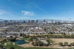 Hotels in Las Vegas have seen declining performance over the past few weeks. During the week of July 13-19, Las Vegas RevPAR fell 17.1% due to declining demand. (Claudiu Varzaru/CoStar)