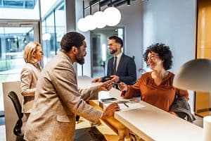 The U.S. hotel recovery after the COVID-19 pandemic has looked a lot different than the one that followed the Great Recession. Weekday hotel occupancy, an indicator of business travel, is down significantly this time around. (Getty Images)