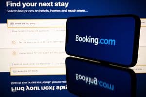 The European Commission has deemed hotel reservation platform Booking.com a "gatekeeper" and is also investigating social media platform X. (Getty Images)