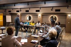 A new survey from the Global Business Travel Association shows supplies like hotels currently hold more power in negotiations than buyers. (Getty Images)