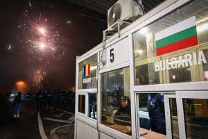 As the New Year’s Day fireworks cascaded on Jan. 1, Bulgaria and Romania became full members of the European Union’s Schengen area, which expanded the EU’s borderless area to 29 countries. (Getty Images)