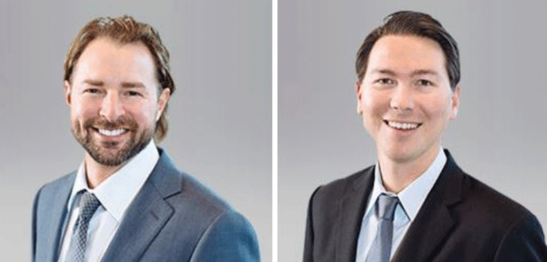 Nicholas Meoli and Michael Donaldson. Photo: Cushman and Wakefield