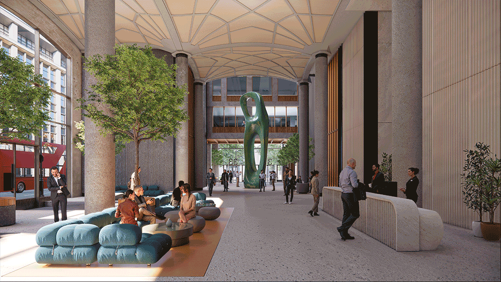 Indicative views of 33 Cavendish Square. (KPH)