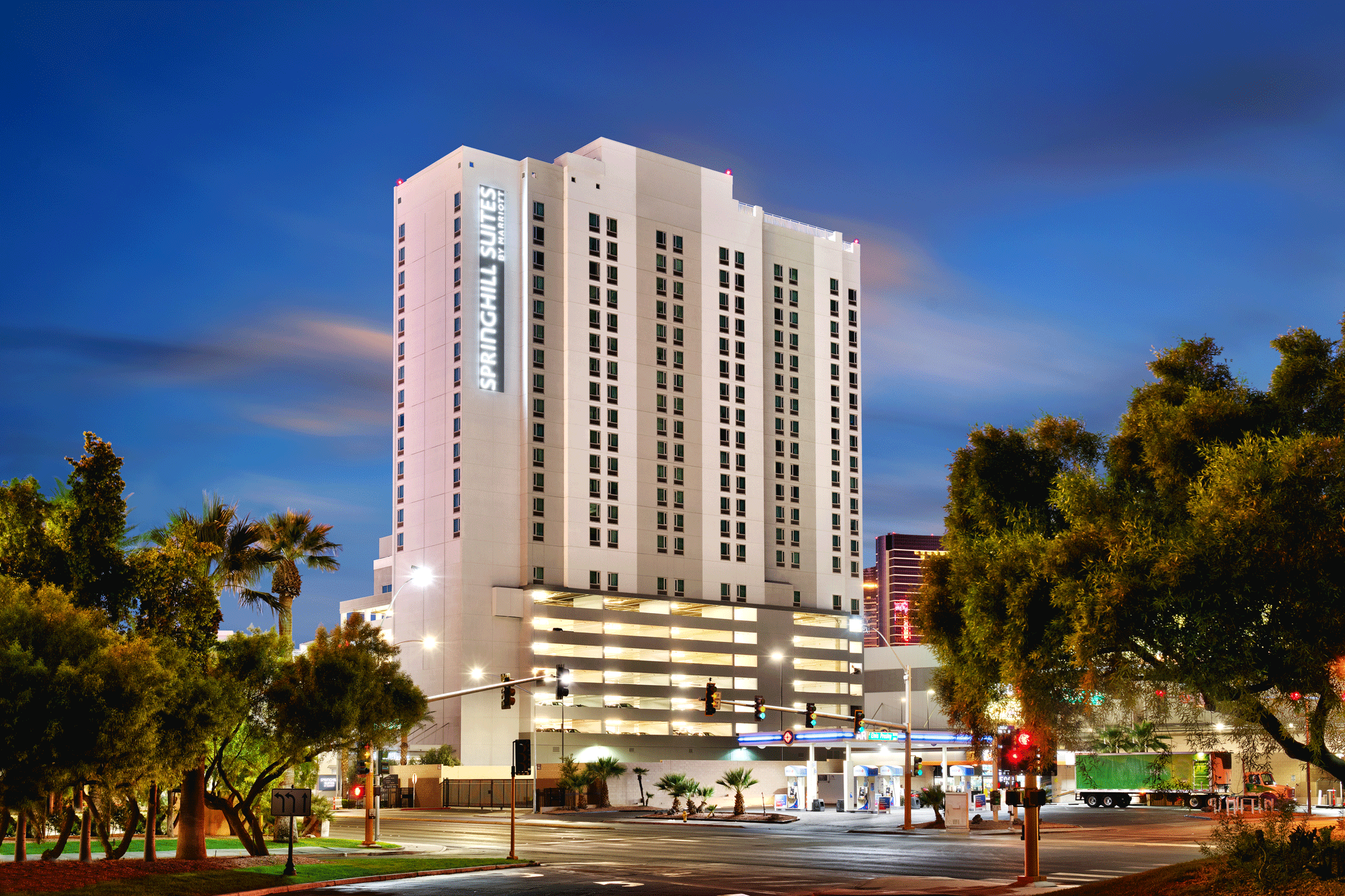 Apple Hospitality REIT purchased the 299-room SpringHill Suites by Marriott Las Vegas Convention Center for approximately $75 million during the fourth quarter of 2023. (Apple Hospitality REIT)