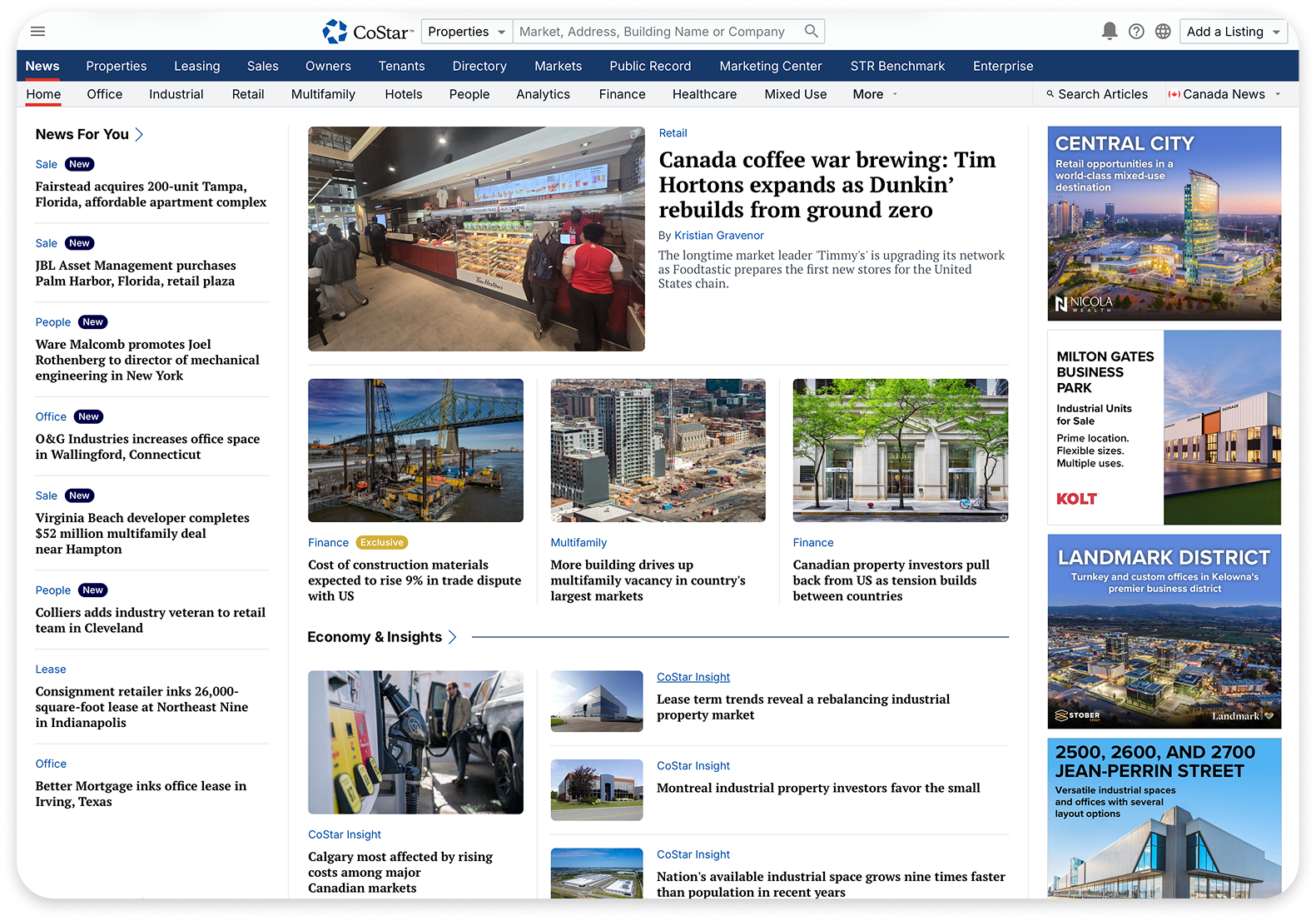 2025 - CoStar News & Homepage Enhancements